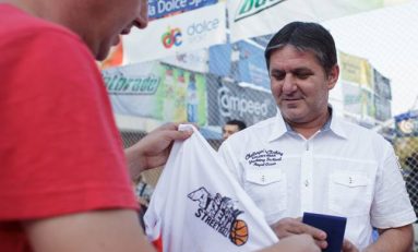 Marius Lăcătuș la Sport Arena Streetball