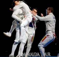 Echipa masculină de sabie a României a câștigat concursul de la Tunis