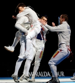 Echipa masculină de sabie a României a câștigat concursul de la Tunis