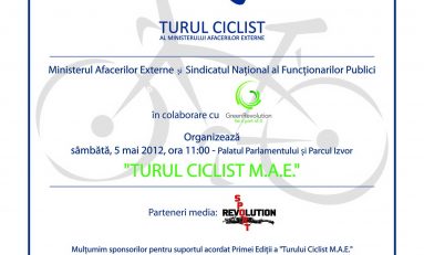 Sport de plăcere făcut de diplomaţi în Turul Ciclist al MAE