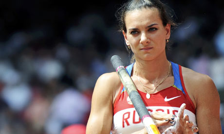 Isinbaeva, doar bronz la prăjină
