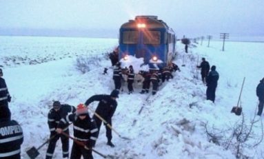 Jumătate din echipa Oţelului Galaţi, blocată în nămeţi