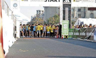 O porţie de alergare pe străzile Capitalei