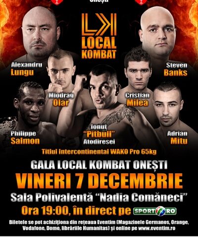 Fight-cardul galei Local Kombat Onești