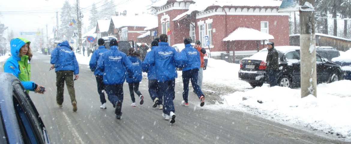 Torţa olimpică în drum spre Braşov