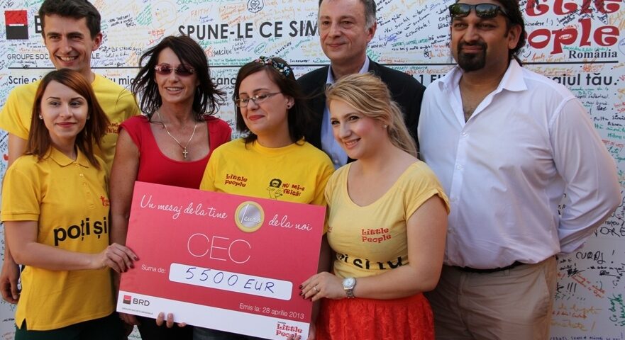 Donație la încheierea turneului de tenis de la București