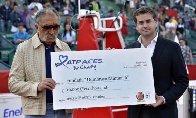 A doua donație ATP Aces For Charity pentru turneul BRD Năstase Ţiriac Trophy