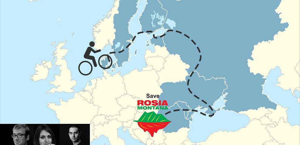 Trei tineri vor să salveze Roșia Montană călătorind 5500 de km