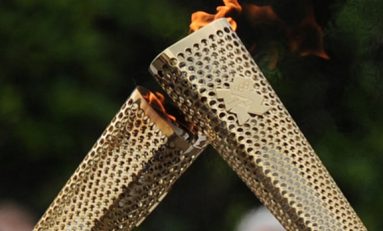 Torța olimpică de la Soci, la prima ieșire în spațiu