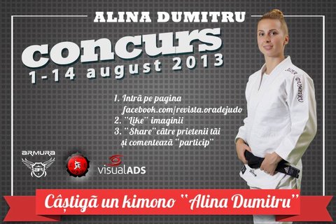 Ora de Judo vă oferă un kimono ”Alina Dumitru”