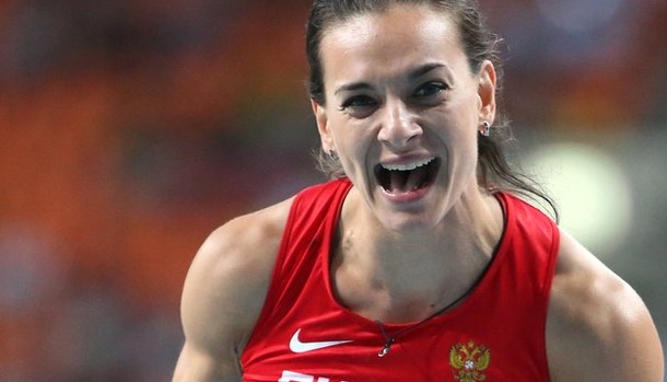 Yelena Isinbayeva, campioană mondială la săritura cu prăjina