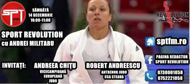 Emisiune “Sport Revolution” dedicată judo-ului românesc