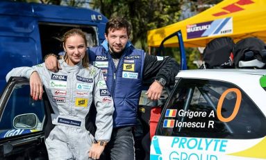 Premieră în raliul românesc: o femeie a devenit copilotul lui Adrian Grigore