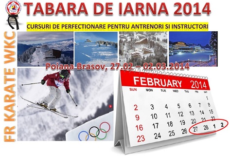 Începe tabăra de iarnă a Federaţiei Române de Karate WKC!