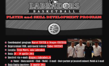 Marcel Ţenter îi iniţiază pe micii baschetbalişti la Târgu Mureş