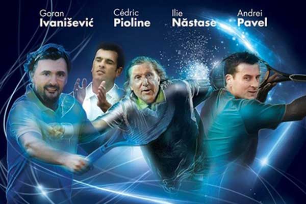 Meci demonstrativ de tenis la Arenele BNR: Năstase şi Pavel vs. Ivanisevic şi Pioline