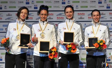 Aur pentru spadasinele noastre la C.E. de scrimă de la Strasbourg