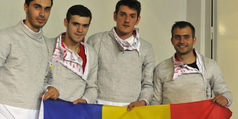 Echipa masculină de sabie a României, locul 5 la CE de scrimă