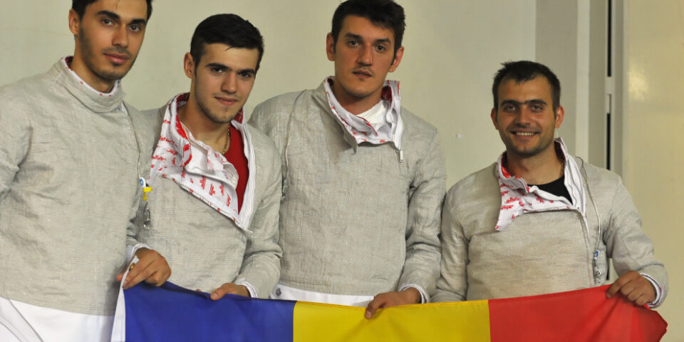 Echipa masculină de sabie a României, locul 5 la CE de scrimă