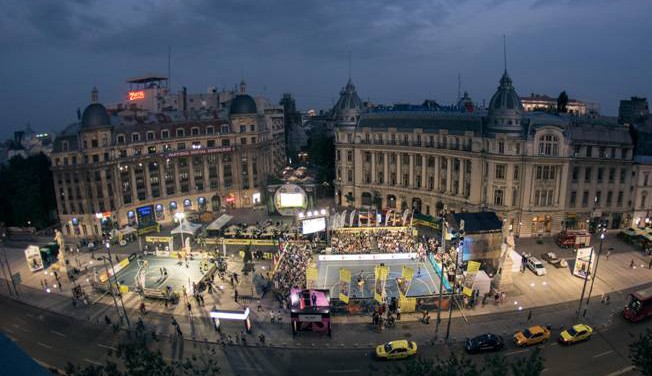 Piața Universității găzduiește prima ediție a Campionatului European de baschet 3×3