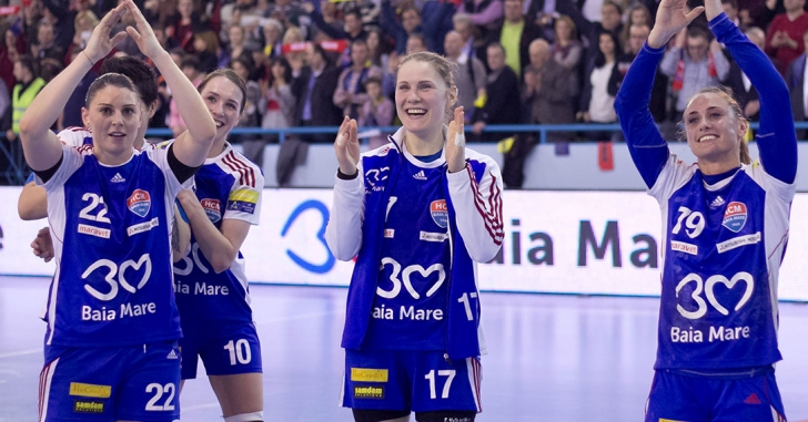 HCM Baia Mare câștigă la două goluri diferență primul meci din sferturile Ligii Campionilor cu Dinamo Volgograd