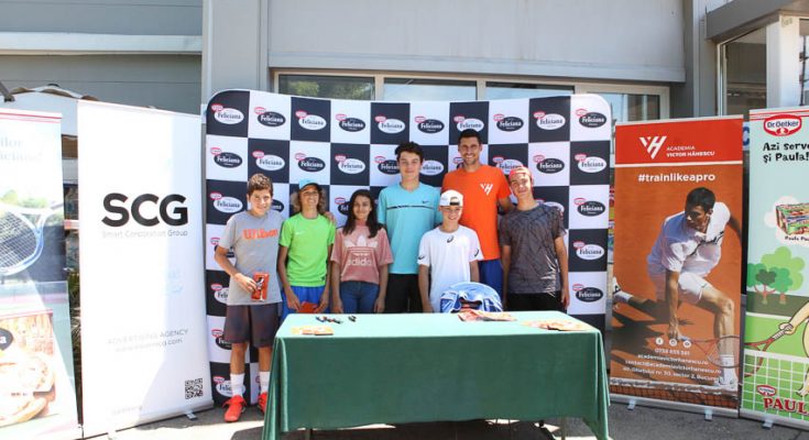 Victor Hănescu încurajează copiii în drumul către înalta performanţă