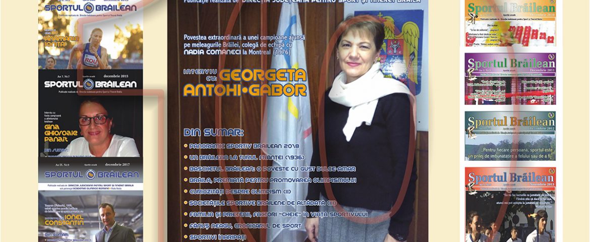 Numărul 10 al revistei Sportul Brăilean va fi lansat în luna ianuarie 2019