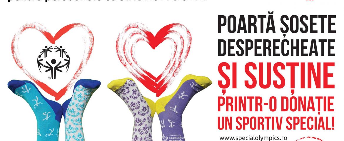 De ziua Mondială a Sindromului Down, mii de oameni au fost #SOCKSY pentru sportivii și campionii Special Olympics România